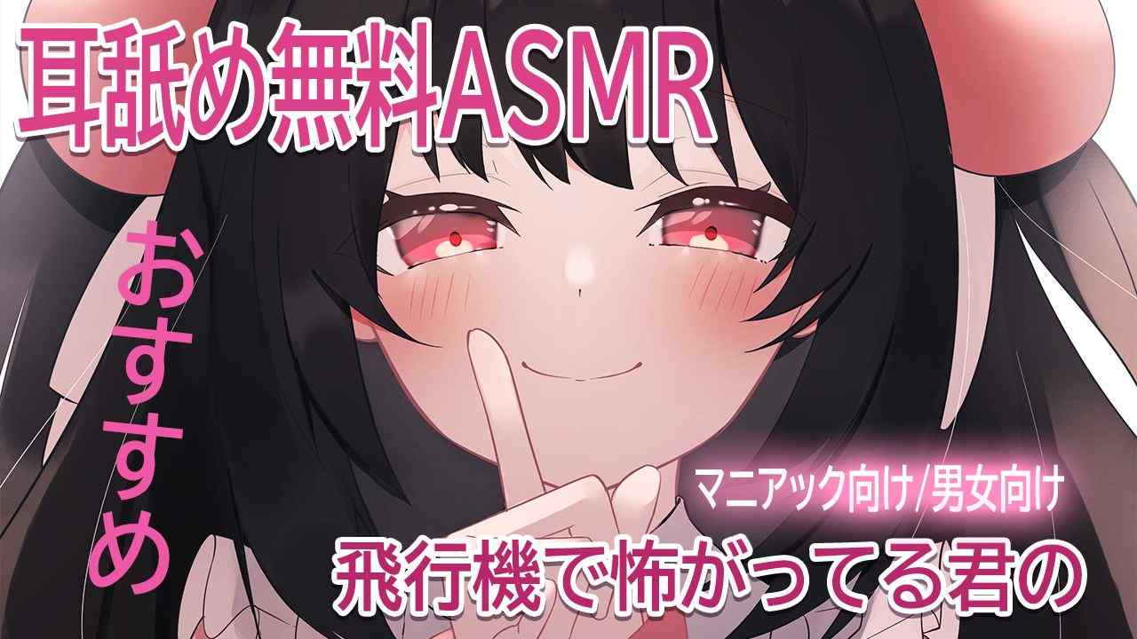 🔴【ASMR耳舐め/無料】飛行機で怖がってる君を安心させるために？【おすすめ】今だけ無料